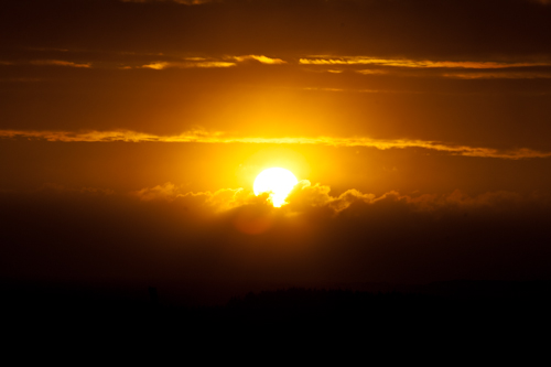 Sonnenuntergang Haugesund - Norwegen