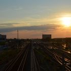 Sonnenuntergang Hauptbahnhof Wolfsburg