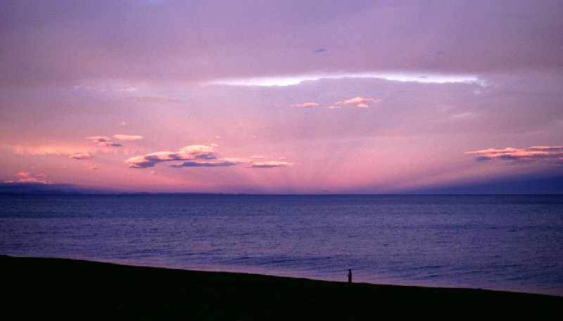 Sonnenuntergang Hawke Bay - Die andere Seite