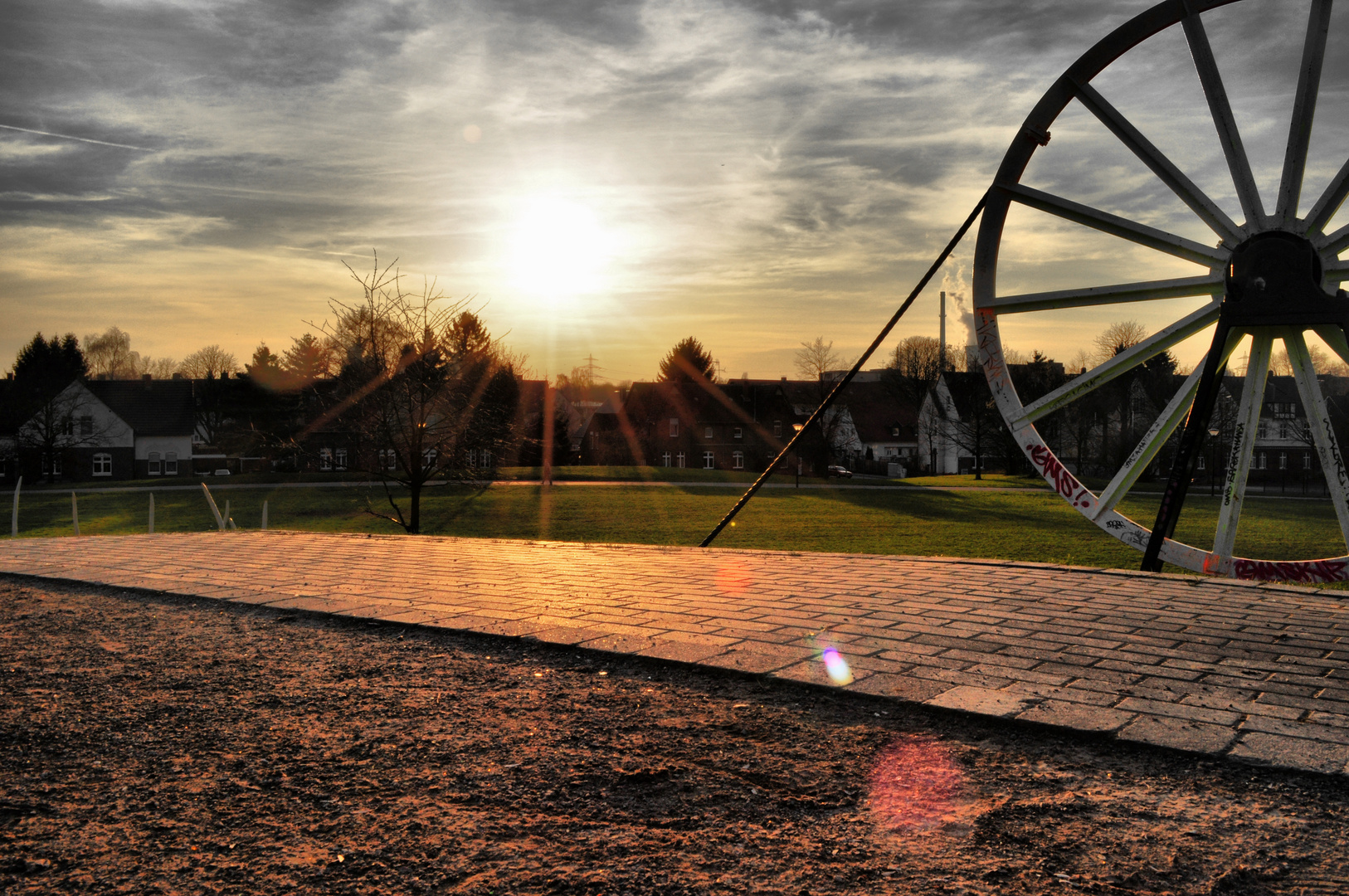 Sonnenuntergang hdr Dortmund Nette /Hansemannpark