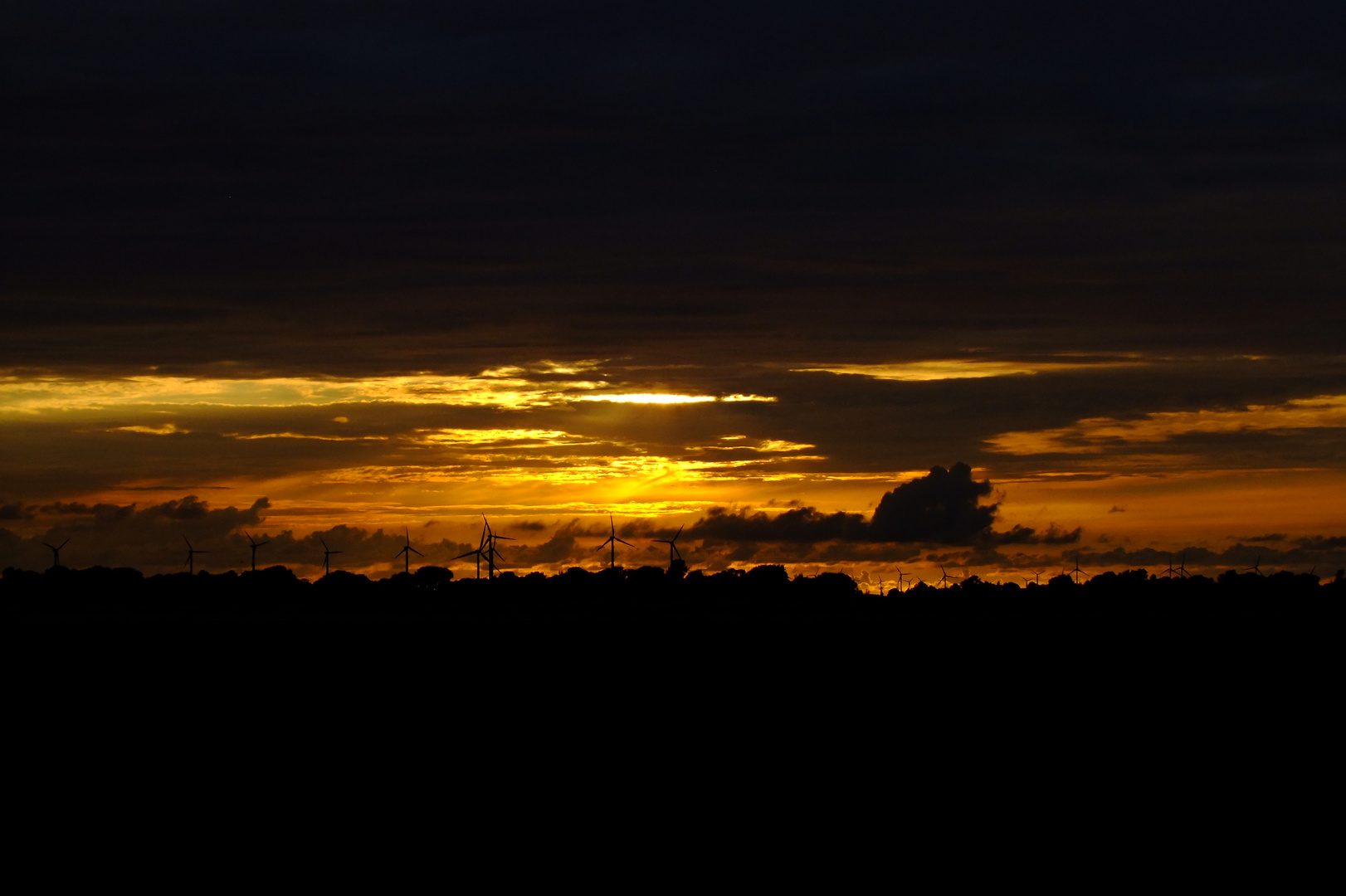 Sonnenuntergang , Heide