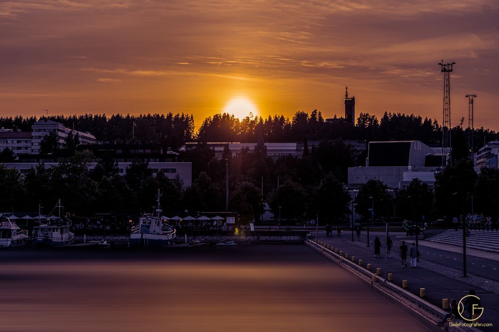 Sonnenuntergang Helsinki