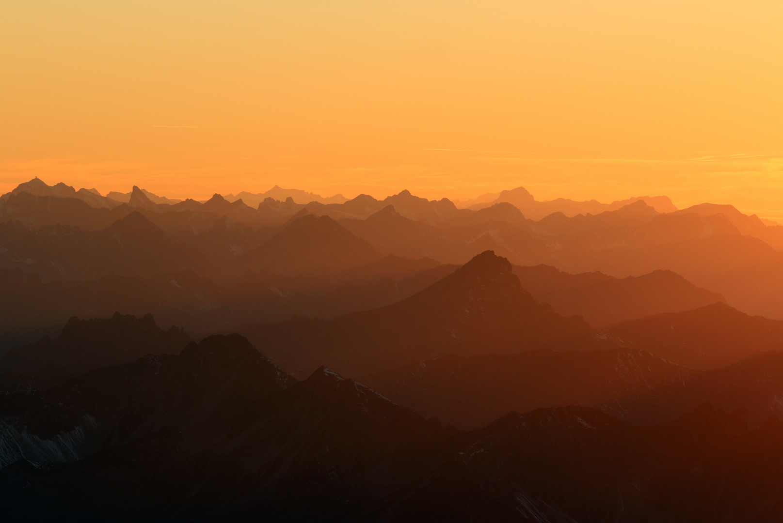 Sonnenuntergang heute, 18.10.2017