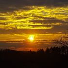 Sonnenuntergang heute über Arnsberg