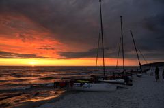 Sonnenuntergang Hiddensee am 20 Juli