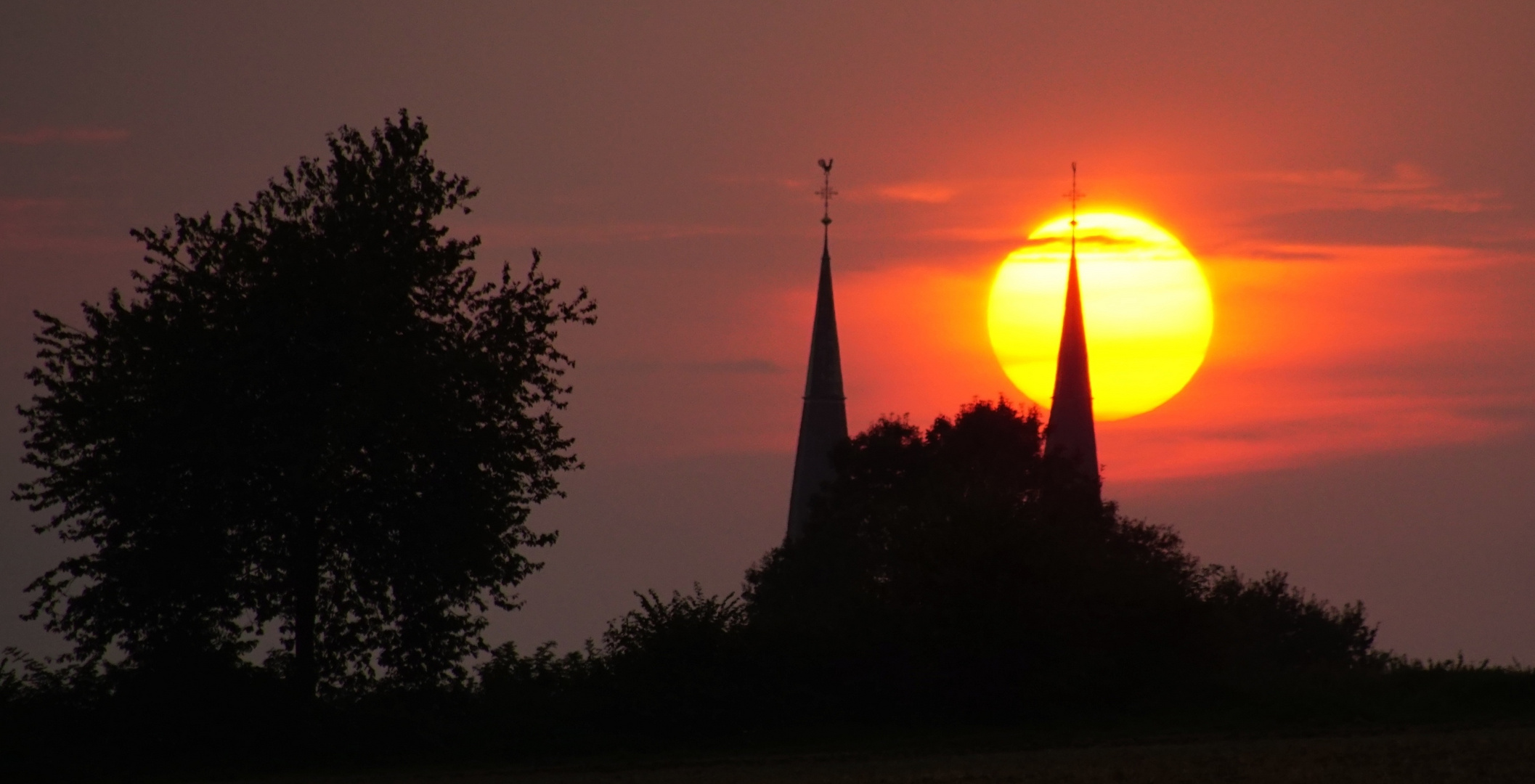 Sonnenuntergang hinter Billerbecker Dom I