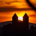 Sonnenuntergang hinter dem Brocken 