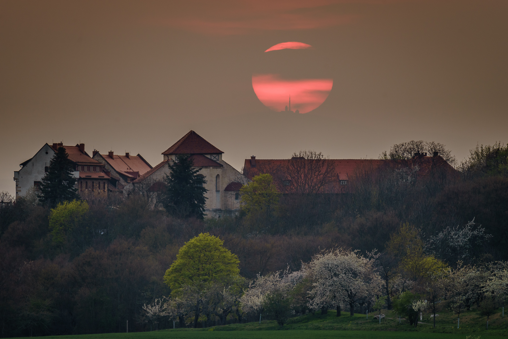 Sonnenuntergang hinter dem Brocken - Tag 2