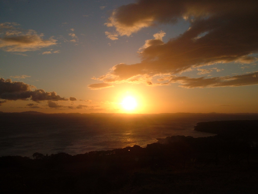 Sonnenuntergang hinter dem Lago de Nicaragua