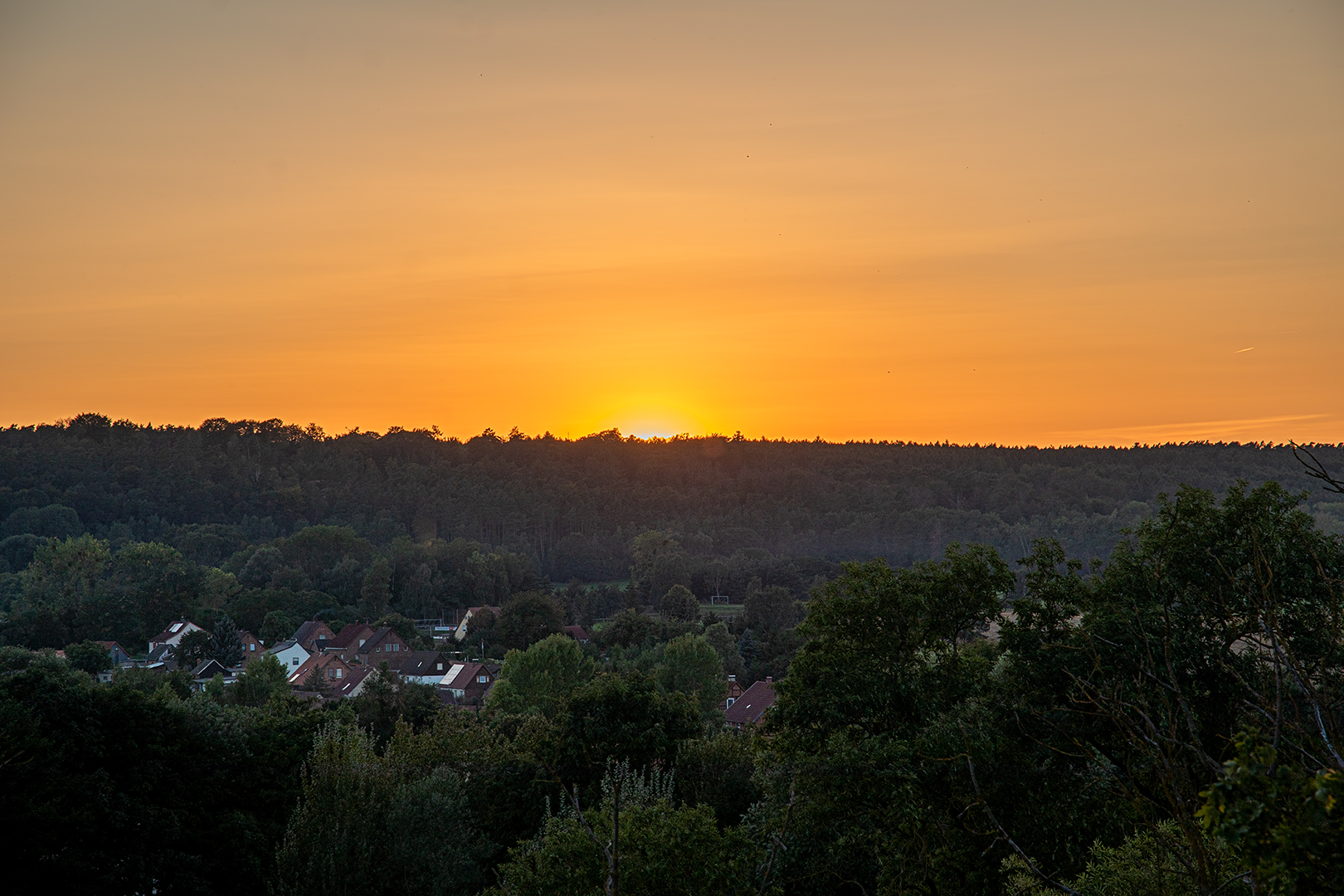 Sonnenuntergang  hinter dem nordöstlichsten Zipfel...