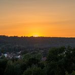 Sonnenuntergang  hinter dem nordöstlichsten Zipfel...