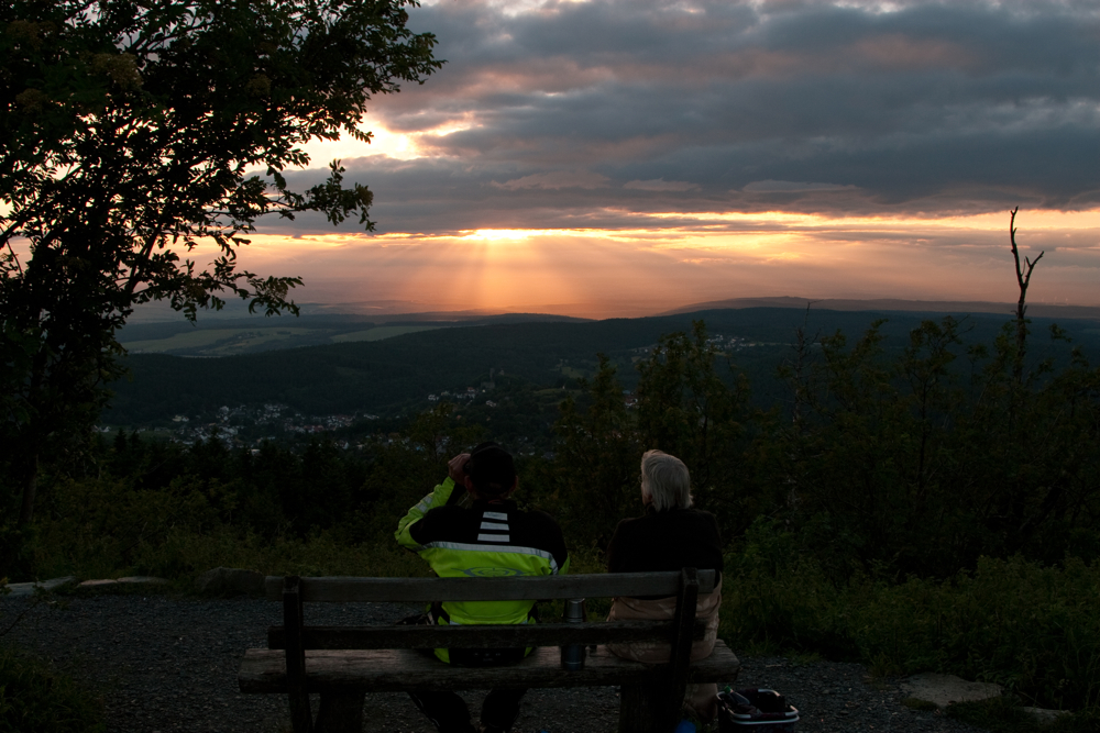 Sonnenuntergang hinter dem Taunus