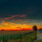 Sonnenuntergang hinter den Müllerbergen