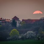 Sonnenuntergang hinter der Konradsburg - Tag 1