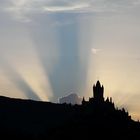 Sonnenuntergang hinter der Reichsburg