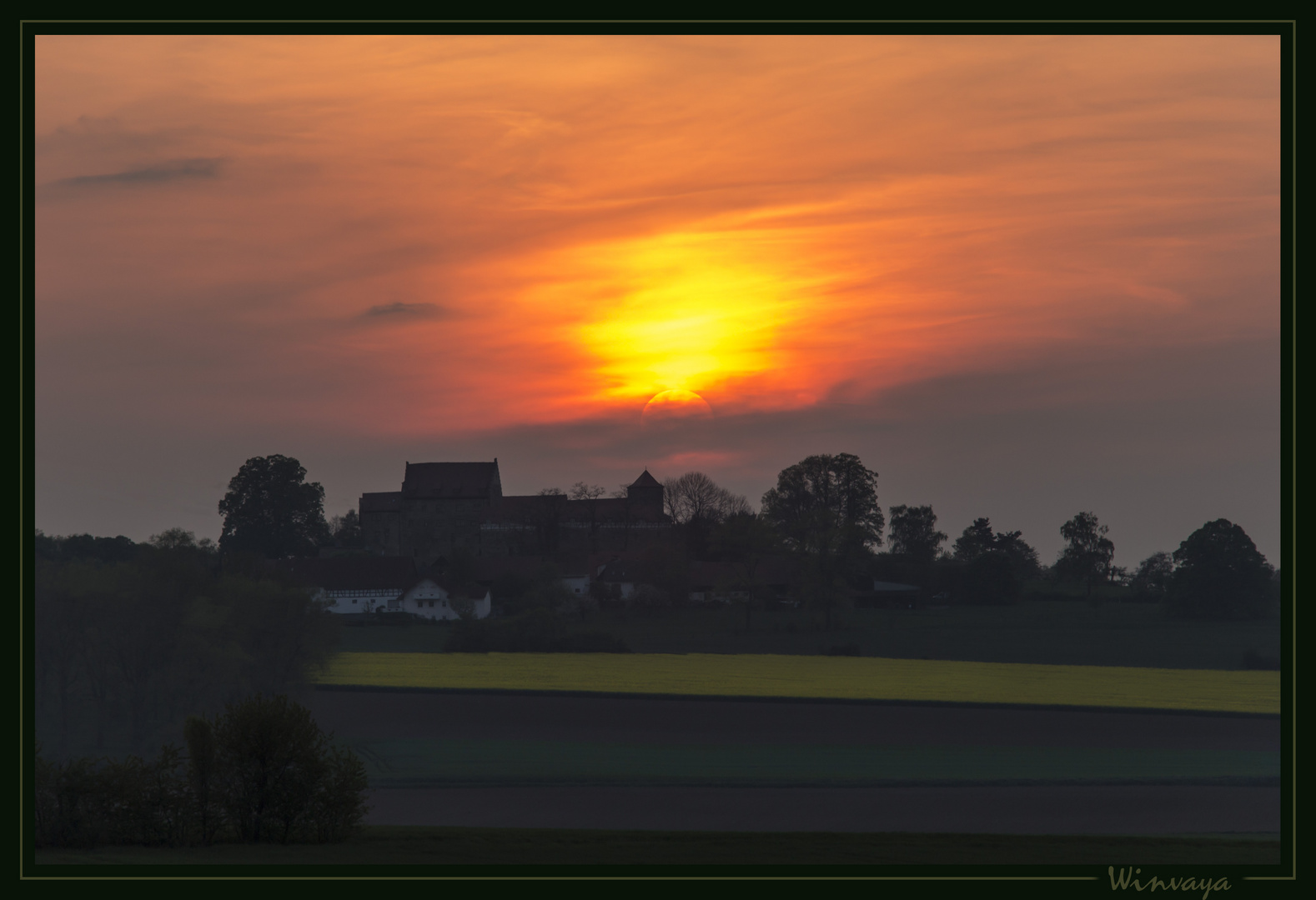 Sonnenuntergang hinter Fürsteneck