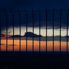 Sonnenuntergang hinter Gittern