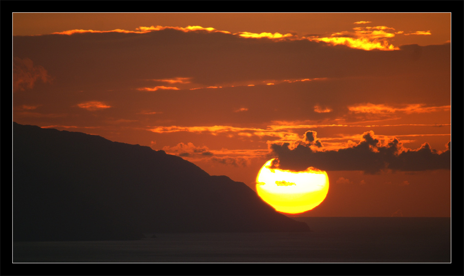 Sonnenuntergang hinter Gomera - Ostersonntag