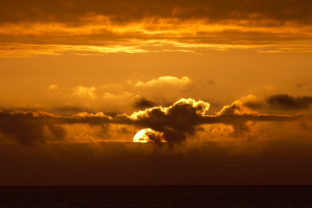 Sonnenuntergang hinter La Palma