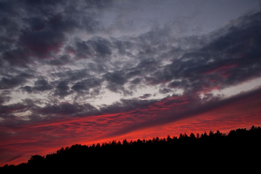 Sonnenuntergang hinter Lydia