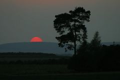 Sonnenuntergang hinter meinem Haus