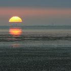 Sonnenuntergang hinter Norderney September 2007