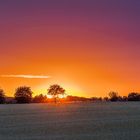 Sonnenuntergang hinter sanften Hügeln2