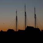 Sonnenuntergang hinter Volendam