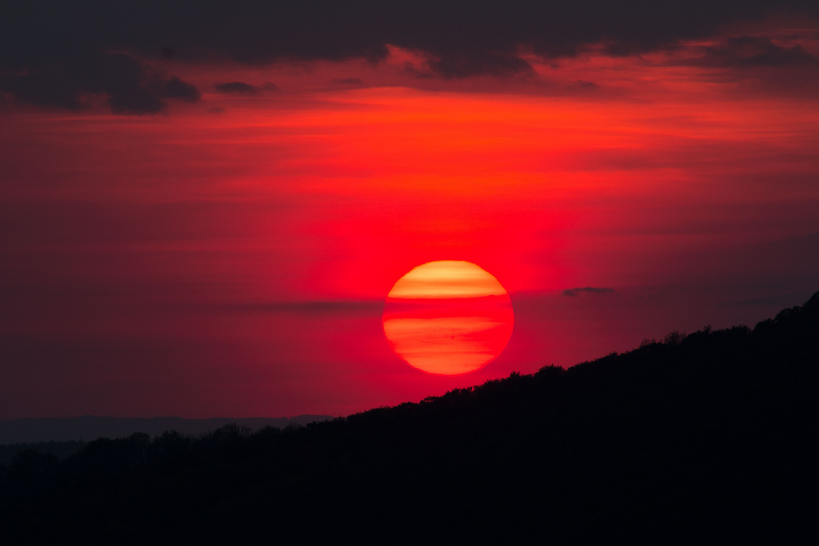 Sonnenuntergang hinter Wien