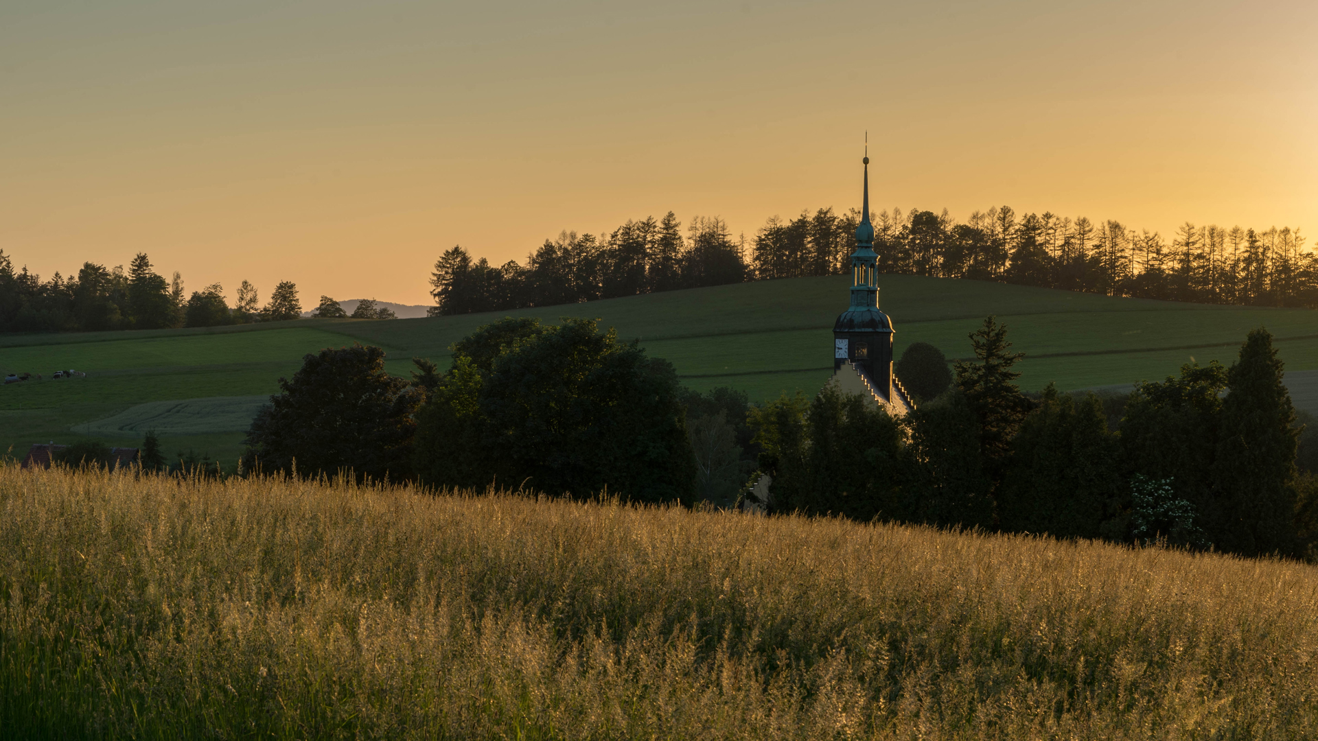 Sonnenuntergang Hinterhermsdorf