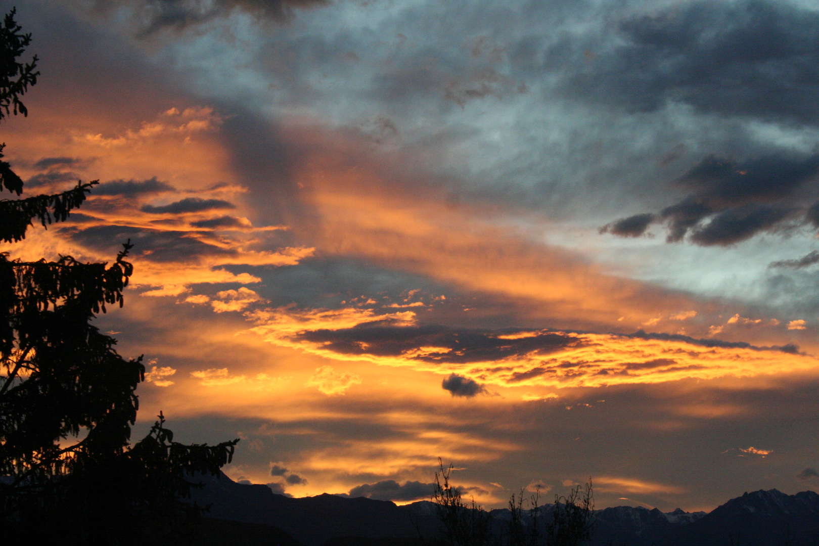 Sonnenuntergang hinterm Inntal