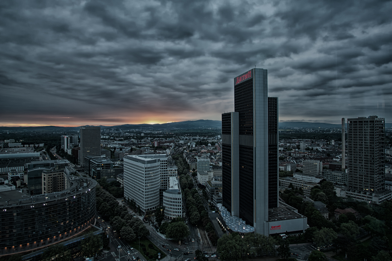 Sonnenuntergang hinterm Taunus