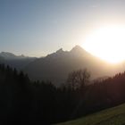 Sonnenuntergang hinterm Watzmann