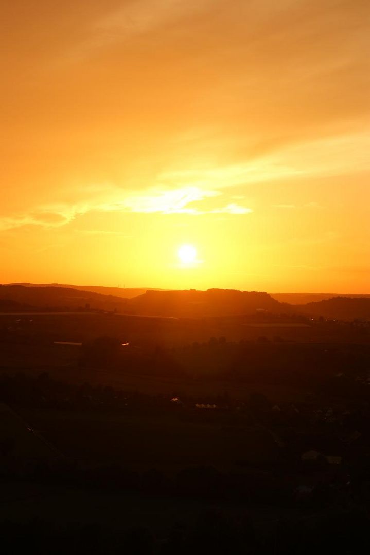 Sonnenuntergang Hohenlohe