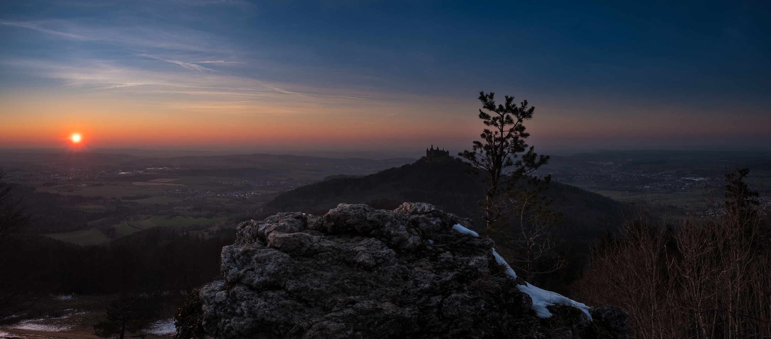 Sonnenuntergang Hohenzollern