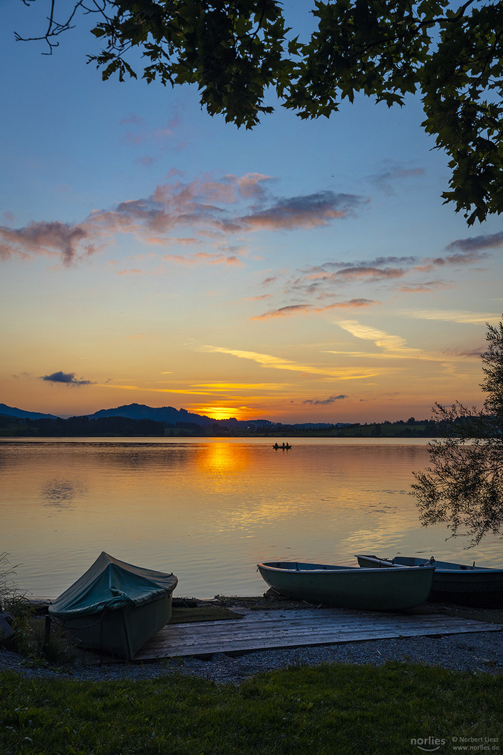 Sonnenuntergang Hopfensee