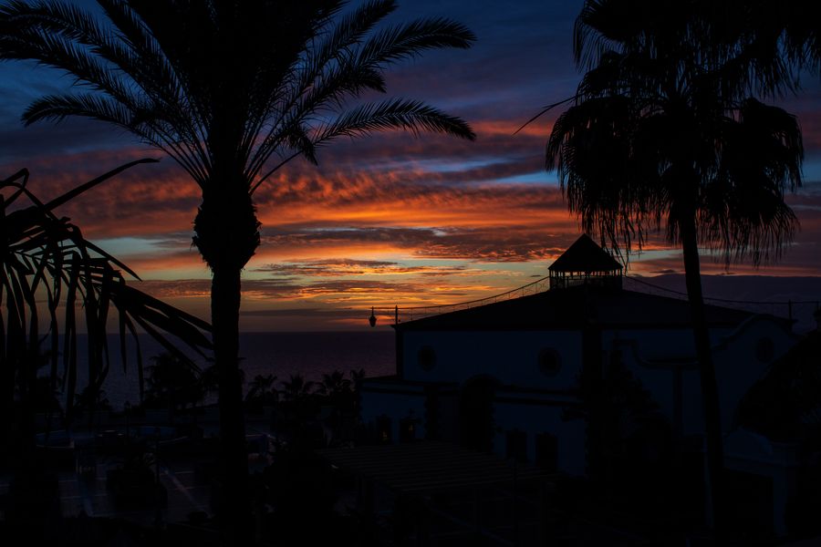 Sonnenuntergang Hotel Bahia Principe, Teneriffa.