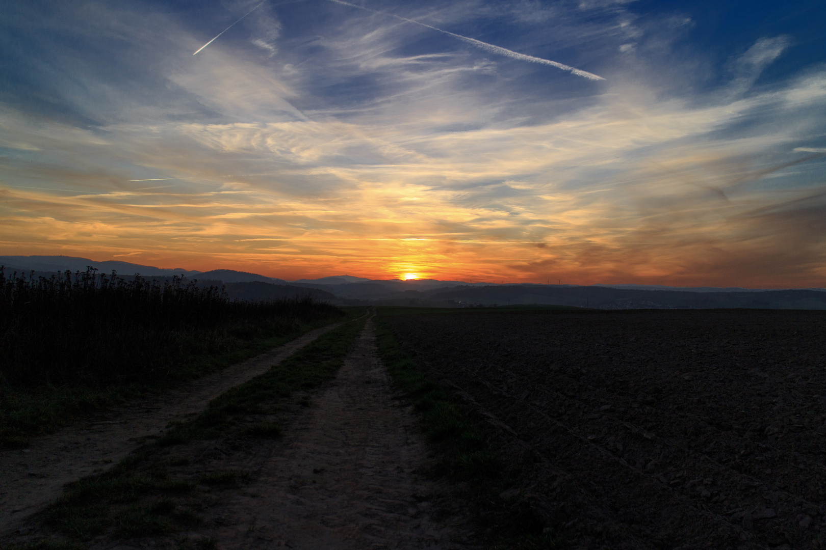 Sonnenuntergang Hundertmorgen Reinheim