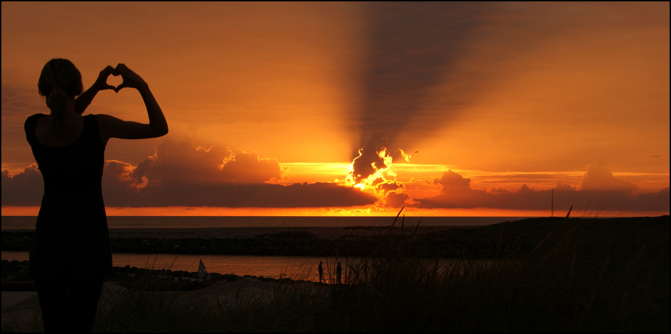 Sonnenuntergang. Hvide Sande.*-*