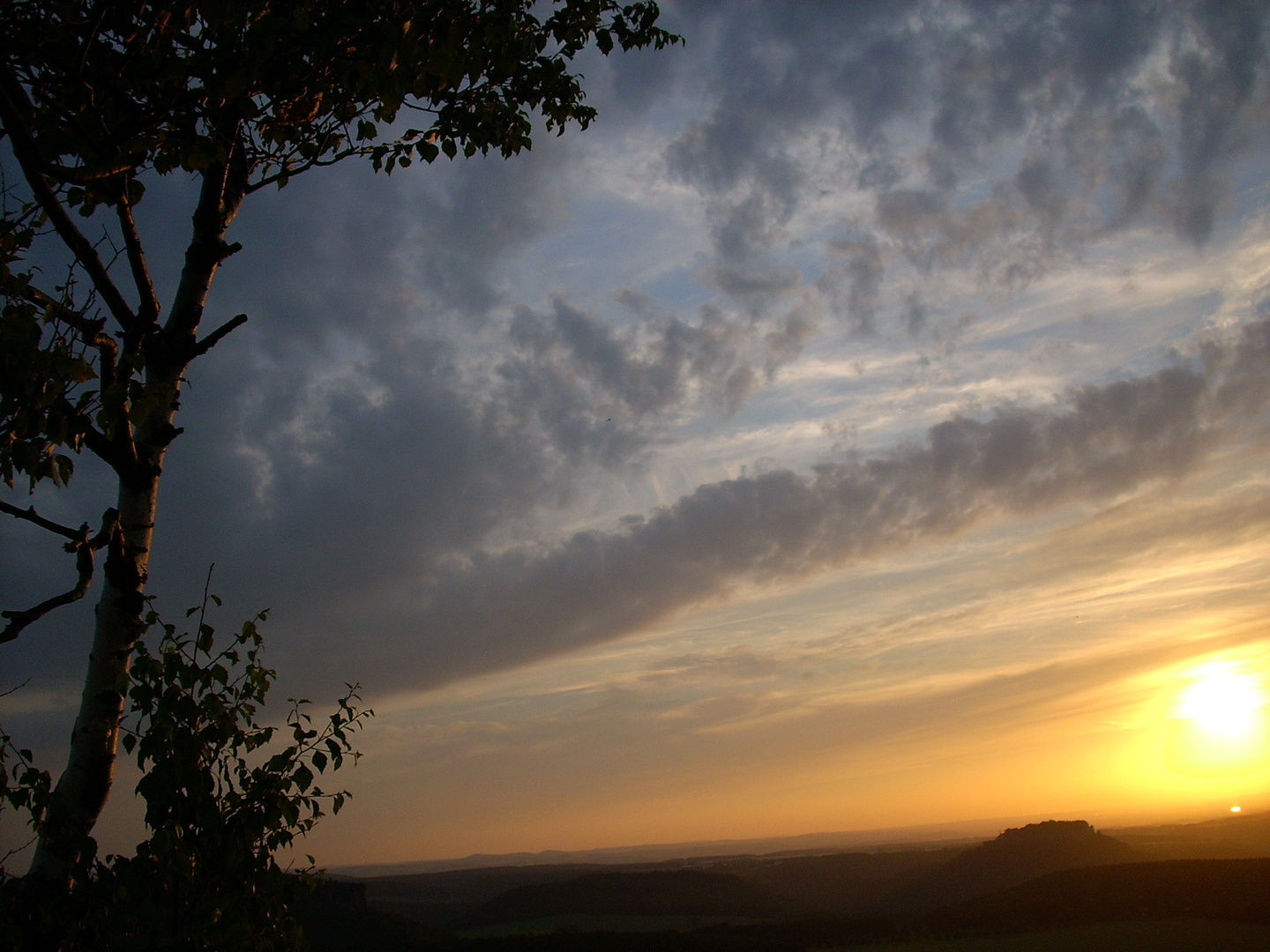 Sonnenuntergang i d Sächsischen Schweiz