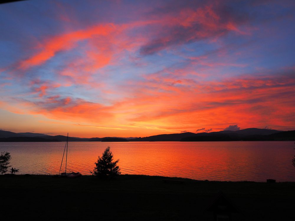 Sonnenuntergang III am Lipno-Stausee