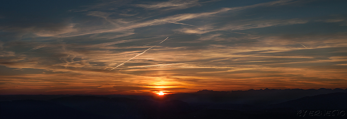 Sonnenuntergang im aargau