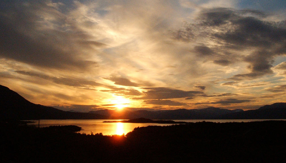 Sonnenuntergang im Abisko Nationalpark bei Kiruna