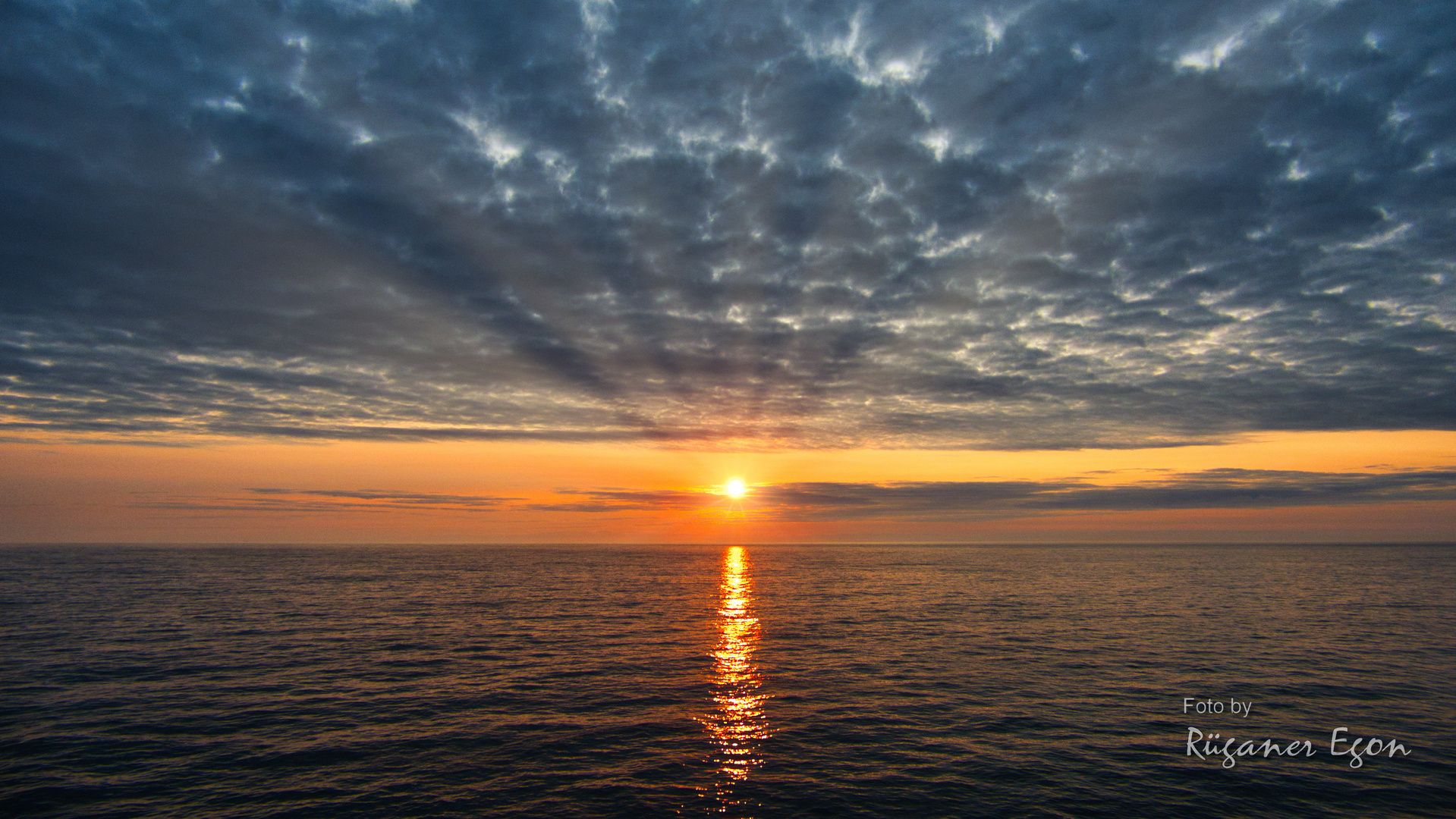 Sonnenuntergang im Ärmelkanal