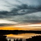 Sonnenuntergang im Ainringer Moor