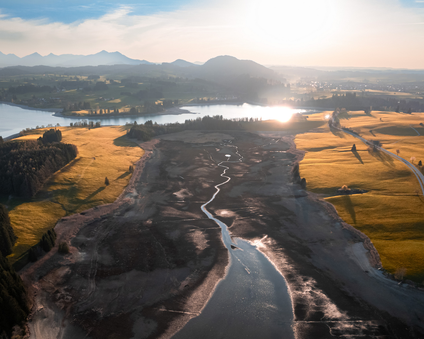 Sonnenuntergang im Allgäu 