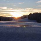 Sonnenuntergang im Allgäu