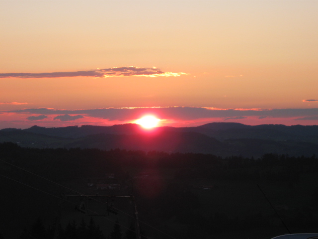 Sonnenuntergang im Allgäu