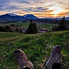 Sonnenuntergang im Allgäu