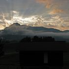 Sonnenuntergang im Allgäu